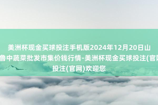 美洲杯现金买球投注手机版2024年12月20日山东淄博市鲁中蔬菜批发市集价钱行情-美洲杯现金买球投注(官网)欢迎您