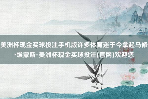 美洲杯现金买球投注手机版许多体育迷于今拿起马修·埃蒙斯-美洲杯现金买球投注(官网)欢迎您