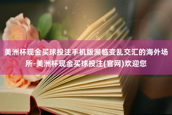 美洲杯现金买球投注手机版濒临变乱交汇的海外场所-美洲杯现金买球投注(官网)欢迎您