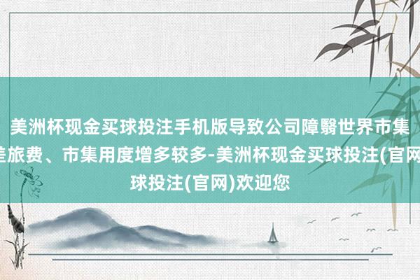 美洲杯现金买球投注手机版导致公司障翳世界市集产生的差旅费、市集用度增多较多-美洲杯现金买球投注(官网)欢迎您