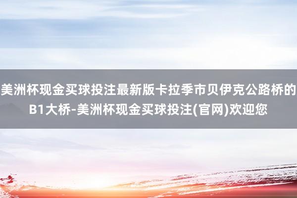 美洲杯现金买球投注最新版卡拉季市贝伊克公路桥的B1大桥-美洲杯现金买球投注(官网)欢迎您